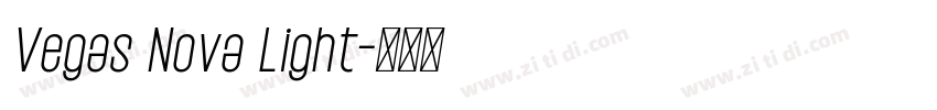 Vegas Nova Light字体转换